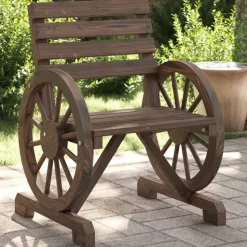 vidaXL Gartenstuhl 58x58x78,5 cm Massivholz Tanne