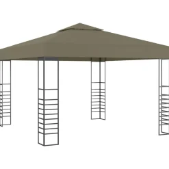 vidaXL Gartenzelt 3x3 m Taupe 180 g/m²