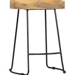 vidaXL Gavin Barhocker 2 Stk. Massivholz Mango