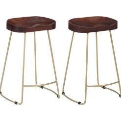 vidaXL Gavin Barhocker 2 Stk. Massivholz Mango