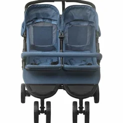 vidaXL Geschwisterwagen Marineblau Stahl