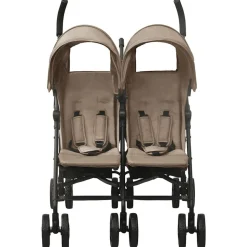 vidaXL Geschwisterwagen Taupe Stahl