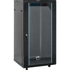 vidaXL 22HE Netzwerkschrank mit Schwenkfüßen 19" IP20 60x60x120 cm