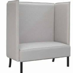 vidaXL Hoher Rücken Sofa 101cm Wolkengrau Stoff