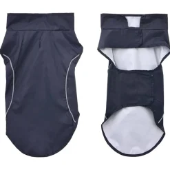 vidaXL Hunde Regenmantel mit Reflexstreifen Polyester Marineblau XXS