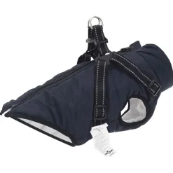 vidaXL Hundemantel Marineblau L24 Fleece und Polyester