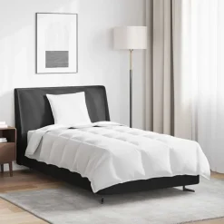 vidaXL 2-in-1 Bettdecke mit Kissen 2 pcs Weiß Daunenfeder