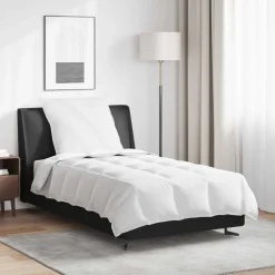 vidaXL 2-in-1 Bettdecke mit Kissen 2 pcs Weiß Daunenfeder