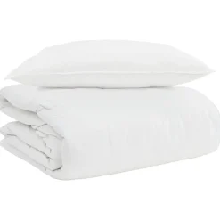 vidaXL 2-in-1 Bettdecke mit Kissen 2 pcs Weiß Daunenfeder