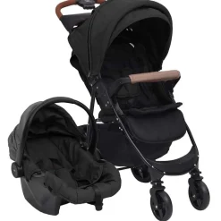 vidaXL 3-in-1 Kinderwagen Anthrazit Stahl