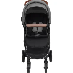 vidaXL 2-in-1 Kinderwagen Hellgrau Stahl