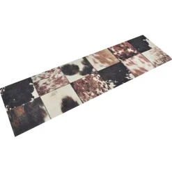 vidaXL Küchenteppich Waschbar Tierfell 45x150 cm Samt