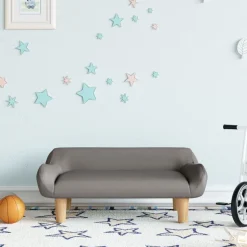 vidaXL Kindersofa Taupe 70x40x24 cm Stoff