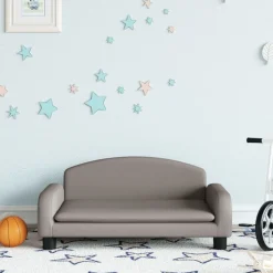 vidaXL Kindersofa Taupe 70x45x30 cm Stoff