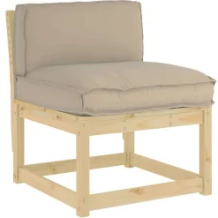 vidaXL Kissen Taupe 70 x 40 x 12 cm Oxford-Stoff