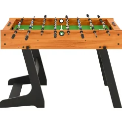 vidaXL Klappbarer Kickertisch 121 x 61 x 80 cm Hellbraun