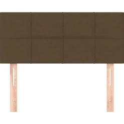 vidaXL Kopfteil Dunkelbraun 80x5x78/88 cm Stoff