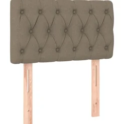 vidaXL Kopfteil Taupe 80x7x78/88 cm Stoff