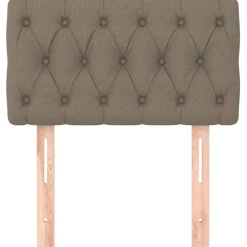 vidaXL Kopfteil Taupe 80x7x78/88 cm Stoff