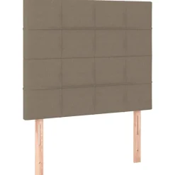 vidaXL Kopfteil Taupe 80x5x118/128 cm Stoff