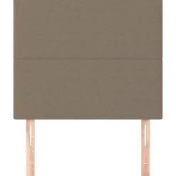 vidaXL Kopfteil Taupe 80x5x118/128 cm Stoff