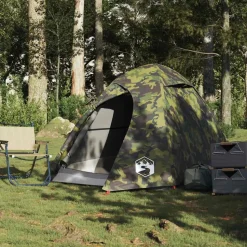 vidaXL Kuppel-Campingzelt 2 Personen Tarnmuster Wasserdicht