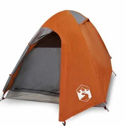 vidaXL Kuppel-Campingzelt 2 Personen Orange Wasserdicht