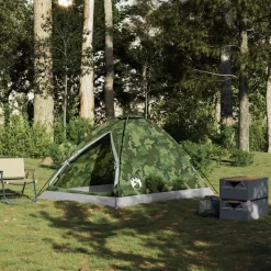 vidaXL Kuppel-Campingzelt 2 Personen Tarnmuster Wasserdicht