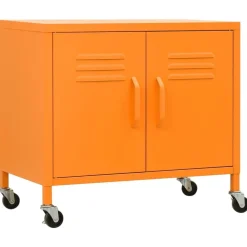 vidaXL Lagerschrank Orange 60x35x56 cm Stahl