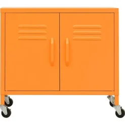 vidaXL Lagerschrank Orange 60x35x56 cm Stahl