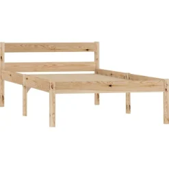 vidaXL Massivholzbett Kiefer 100x200 cm