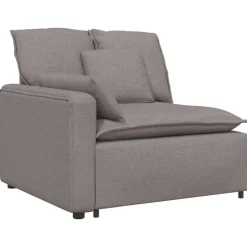 vidaXL Modulares Sofa mit Kissen Taupe