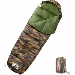 vidaXL Mumienschlafsack für Erwachsene Camping 3 Jahreszeiten
