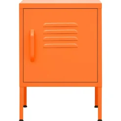 vidaXL Nachttisch Orange 35x35x51 cm Stahl