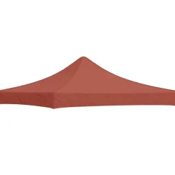 vidaXL Partyzelt-Dach 3x3 m Terrakotta-Rot 270 g/m²