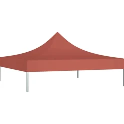 vidaXL Partyzelt-Dach 3x3 m Terrakotta-Rot 270 g/m²