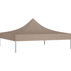 vidaXL Partyzelt-Dach 3x3 m Taupe 270 g/m²