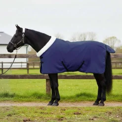 vidaXL Pferdedecke Marineblau 75 cm Polarfleece