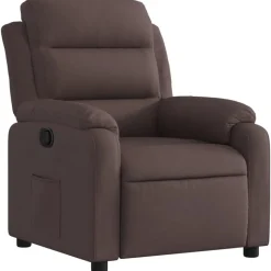 vidaXL Relaxsessel Dunkelbraun Stoff