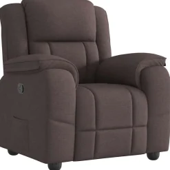 vidaXL Relaxsessel Dunkelbraun Stoff