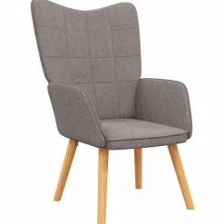 vidaXL Relaxsessel Taupe Stoff