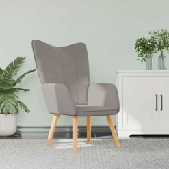 vidaXL Relaxsessel Taupe Stoff