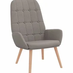 vidaXL Relaxsessel Taupe Stoff