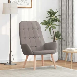 vidaXL Relaxsessel Taupe Stoff
