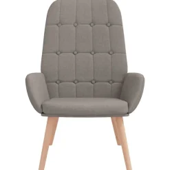 vidaXL Relaxsessel Taupe Stoff