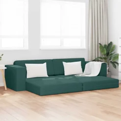 vidaXL Schlafsofa Dunkelgrün 245 x 78 x 77 cm Stoff