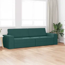vidaXL Schlafsofa Dunkelgrün 245 x 78 x 77 cm Stoff