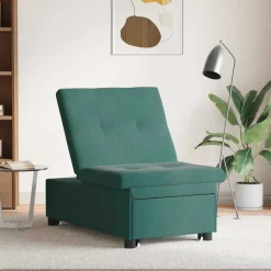 vidaXL Schlafsofa Dunkelgrün 194 x 67 x 82 cm Samt