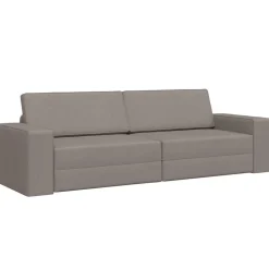 vidaXL Schlafsofa Taupe 245 x 78 x 77 cm Stoff