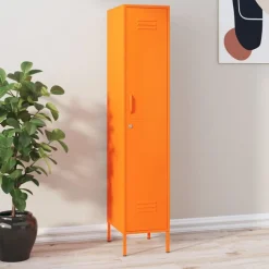 vidaXL Schließfachschrank Orange 35x46x180 cm Stahl
